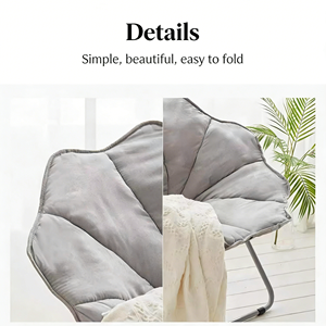 Fauteuil lune en daim moderne, design élégant pour un look contemporain dans votre installation de <span class=keywords><strong>camping</strong></span> moderne - Product Image 5