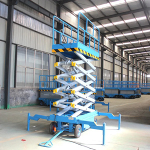 Plataforma Elevadora de Tijera Móvil de 4m 6m 8m <span class=keywords><strong>10m</strong></span> 12m, Elevador Skyjack Hidráulico Eléctrico Remolcable - Product Image 5