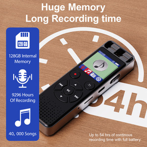 Yiguo Digital Mp3 Recorder N13 128Mb Micro Sd Card With Earphones And Usb Cable For Voice Recording And Music Playback - Product Image 3