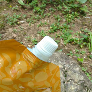 Sacs à bec de poche en PE blanc lait de qualité alimentaire personnalisés CPP anti-fuite et réutilisables pour jus boisson liquide gaufré avec thermoscellage - Product Image 2