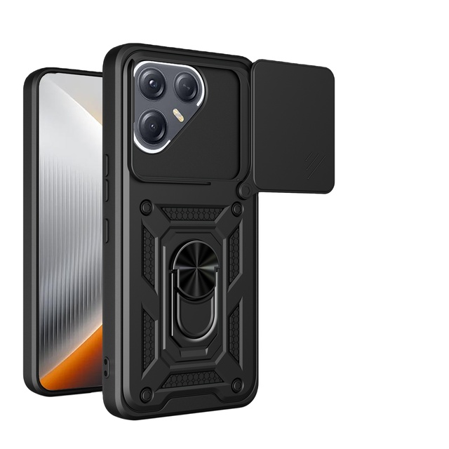 Launch Armor Slide Window Push Full Camera Lens Protection case for Tecno Pova 7 4G/Pova 7 Pro 5G/Pova 7 ultra Ring Phone Case