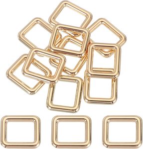 Hebillas rectangulares metálicas de aleación de zinc, ajustadores deslizantes para correas y cintas. - Product Image 1