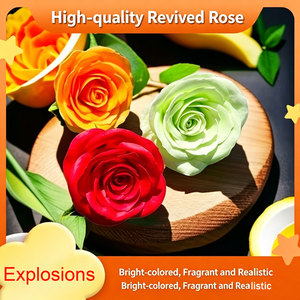 Têtes de roses artificielles haut de gamme <span class=keywords><strong>à</strong></span> 7 couches, 25 pièces/boîte, vente directe usine, matériaux pour bouquets DIY, Saint-Valentin, Fête des Mères. - Product Image 4
