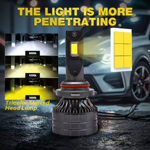 तीन रंगों में 65w एलईडी हेडलाइट्स-कार के लिए सफेद गर्म पीला, IP67 वाटरप्रूफ दर नई स्थिति - Product Image 3