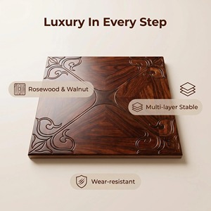 <span class=keywords><strong>Parquet</strong></span> en bois de qualité supérieure, design en palissandre et noyer incrusté, pour la décoration d'espaces commerciaux et résidentiels haut de gamme - Product Image 1