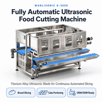 Machine à découper le pain à ultrasons à haute productivité de l'usine Wanlisonic avec lame en alliage de titane pour l'industrie de la boulangerie