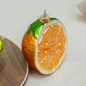 Adornos de vidrio Fruta de Navidad Árbol de Navidad Fresa Piña Naranja Escena Decoración Adornos de árbol de Navidad Encantador Lindo - Product Image 3