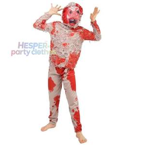 Promoción de Año Nuevo de HP: Disfraz de Zombie Sangriento de Lujo para Niños, Disfraz de Monstruo para Halloween con Accesorios para la Cabeza - Product Image 1