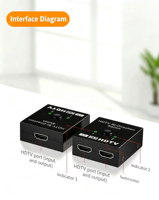 4K 3D Bi Directional Switch HDTV 2 in 1 Out /1 in 2 Out Switcher Splitter Converter