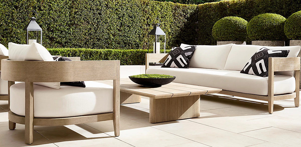 patio home furniture outdoor garden set luxury classic fancy leisure sofa teak wood dining set