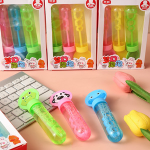 Varitas de burbujas de dibujos animados de 14 cm, de plástico, para soplar burbujas, para niños de 2 a 4 años, caja de regalo unisex - Product Image 4