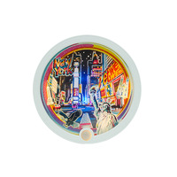 Décor personnalisé 3d papier découpé aimant de réfrigérateur motif papier découpé aimant de réfrigérateur avec lumière LED pour la décoration livraison directe
