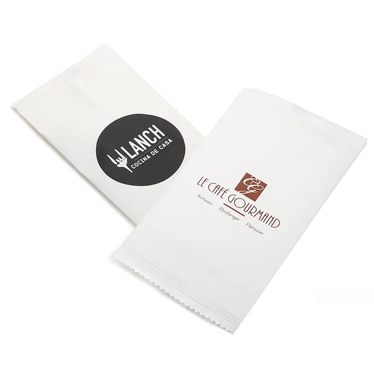 Serviette de table jetable, Logo personnalisé imprimé, pour hôtel et Restaurant, 1000 pièces