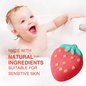Bombas de Baño Efervescentes Veganas Naturales de Fresa de Marca Privada, Bombas de Baño de Burbujas Premium con Aceites Esenciales Ricos - Product Image 2