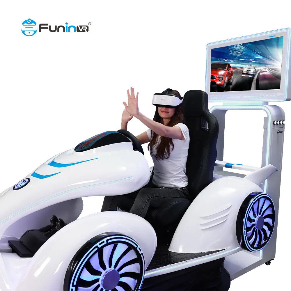 9D vr auto simulator rijden virtual reality rijden simulator virtual reality motor auto in het winkelcentrum