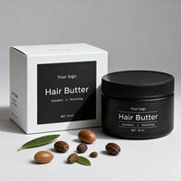 Beurre capillaire hydratant professionnel de qualité salon, formule naturelle, douce, efficace, avancée, riche, pure et fraîche, pour usage quotidien – Marque blanche