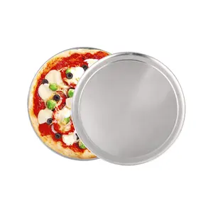 Pizza Pan Commercial Grade Aluminum Round Pizza Baking Pan Coupe Pizza Pastry Tray Sets Kitchen Accessories