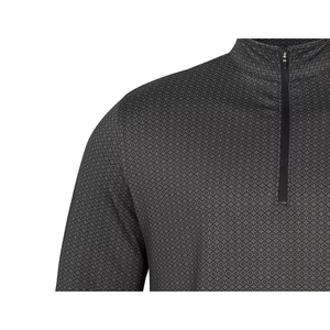 Ready To Ship Men's Quarter Zip <b>Golf</b> Pullover <b>Long</b> <b>Sleeve</b> Allover Pattern Performance Shirt Lightweight Sports <b>Top</b> In Stock - Product Image 3