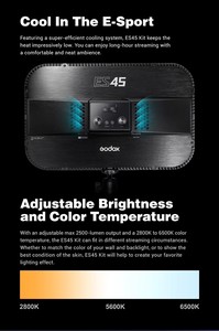 Godox <span class=keywords><strong>ES45</strong></span> E-Sport Panel de luz LED bicolor - Product Image 4
