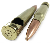 Ouvre-bouteille en forme de balle de calibre 50 usiné CNC, en alliage d'aluminium tactique, équipement de survie compatible Molley