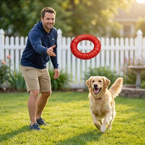 Custom Natural Rubber <b>Ring</b> Toy Design for Healthy Chewing Habit Supports Instincts During Playtime for Dogs <b>Cats</b> Play - Product Image 6