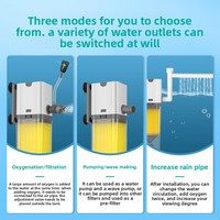 Pompe de filtration d'aquarium rectangulaire 30W 1800L/H compacte avec générateur d'oxygène intégré, circulation ultra-silencieuse, purification de l'eau pour animaux vivants