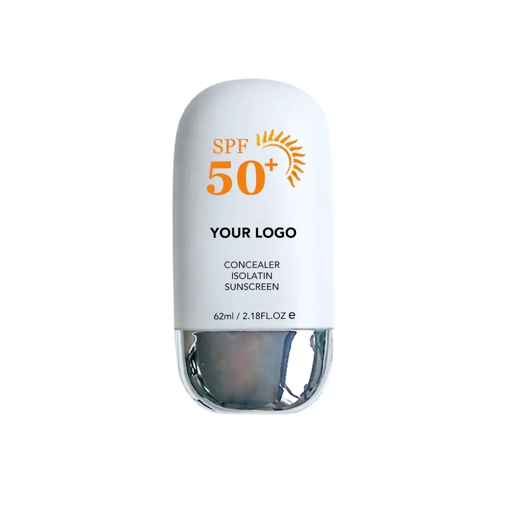 뜨거운 제품 포장 병 30ml 선크림 로션 SPF 100 비건 유기농 미백 얼굴 선크림