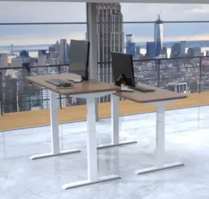 Venda quente Design elegante altura ajustável conversor elétrico ergonômico autônomo Lift Up and Down Desk