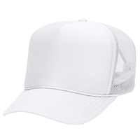 Gorras Trucker de Espuma con Bordado 3D de 5 Paneles, Malla de Corona Alta y Cadenas, para Logotipo Personalizado, Gorra Trucker Lisa