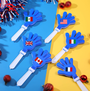 Gants à claquettes personnalisés Nuoxin pour événements sportifs, cadeaux, bruiteurs, gants à claquettes joyeux avec bannière de drapeau - Product Image 5