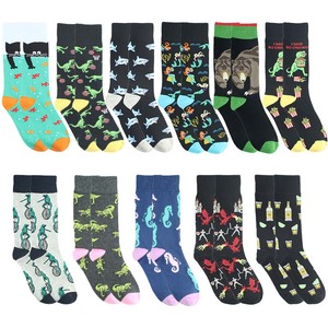 Haute qualité équipage femmes chaussettes animaux chat poisson puces drôle Design de mode mignon chaussettes femmes - Product Image 1