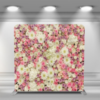 Personnalisé 10x8 8x8 Tension Tissu Oreiller Photographie Toile de Fond Mur Mariage Décor Présentoir avec Photo Booth pour Salons Commerciaux