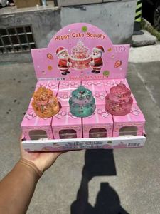 Nouveauté Noël : Jouet Squishy Anti-Stress Gâteau Rouge Orange Vert en TPR et Maltose, Jouet à Presser Likewinner, en Boîte, 14+ Ans - Product Image 6