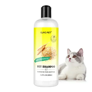 Etiqueta privada Mejor Sin enjuague Champú sin agua Perro Gato Hidrata Todo el champú natural para perros Desenreda Champú medicado para perros