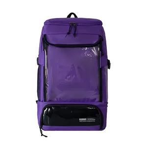 Large Capacity Travel Bag Duffel Back Bag With Shoe Compartment Sport Gym Travel Waterproof With Clear Window Backpack