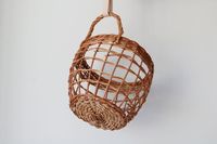 Pot Sydney eau bébé Zigzag jacinthe à la mode jouets sales tissé à la main noir Bot mur Pots Net main plante grandir panier