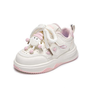 2025 primavera Otoño, zapatos deportivos de cuero para niños y niñas, zapatos informales antideslizantes para correr para niños pequeños, logotipo personalizado de lona - Product Image 5