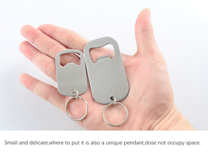 Abrebotellas de cerveza con logotipo personalizado llavero barato a granel llavero personalizado abrebotellas de Metal abridor de botellas llavero - Product Image 6