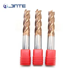 Jinte Alta Dureza HRC58 4 endmill cortadores de flauta de moagem para o metal