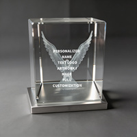 Plaque en cristal transparent gravée au laser Neelpure 188062 avec motif personnalisé, impression UV/numérique DIY