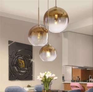 SKD Sunsir Globe en verre lampes suspendues pour hôtel bureau café chambre à coucher-lanternes à suspension boule ronde pour un usage domestique - Product Image 1