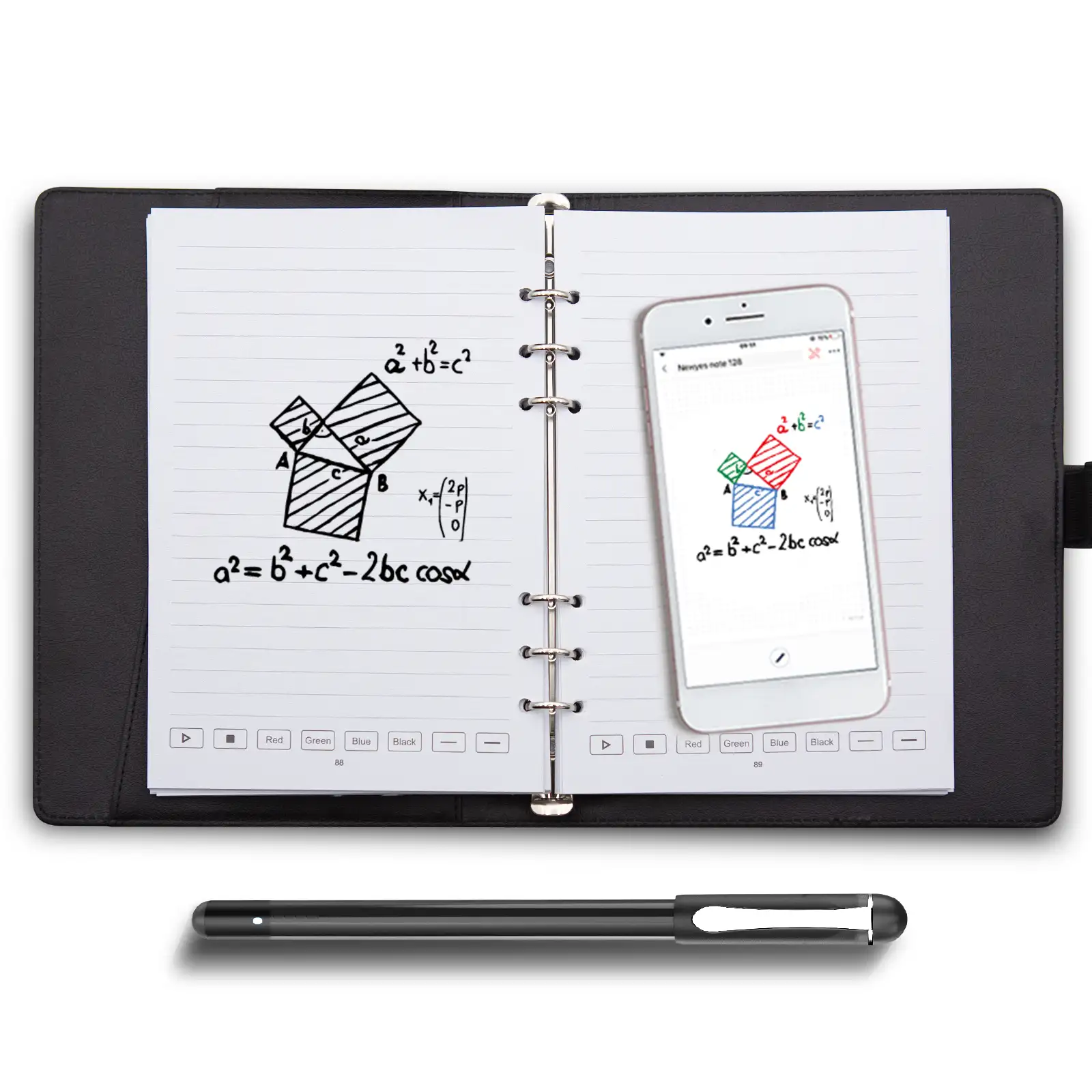 Newyes-Juego de escritura inteligente para libros de notas, bolígrafo inteligente con reconocimiento de escritura a mano y cuaderno
