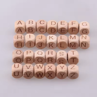 Perles d'abaque en bois de hêtre de 22 mm les plus vendues, accessoires personnalisés pour chaînes de sucettes pour bébés