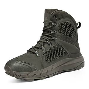 Großhandel Stiefel für heißes Wetter Brasilien <span class=keywords><strong>Guba</strong></span> Wanderstiefel Schwarze und Grüne Jagd- und Freizeitstiefel aus Leichtem Mesh - Product Image 1
