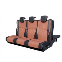 Siège inclinable VIP de luxe en cuir pour fourgon, modifié en lit pliant pour conversion de fourgon, limousine, camping-car, caravane