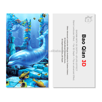 Carte personnalisée DBZ Anime 3D lenticulaire de luxe en plastique PET petite taille