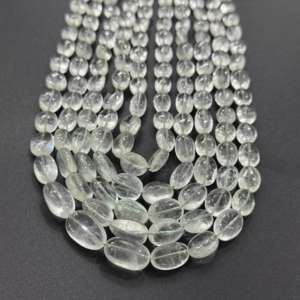 Hermoso collar de 8 filas de Esmeraldas naturales Origen ruso Forma ovalada Collar de Esmeralda rusa - Product Image 3