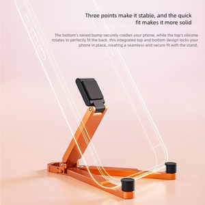Aluminium Alloy Multi Axis Phone Holder Clip Mount Portable Keychain Mini <b>Stand</b> for Car Dashboard phone clip - Product Image 5