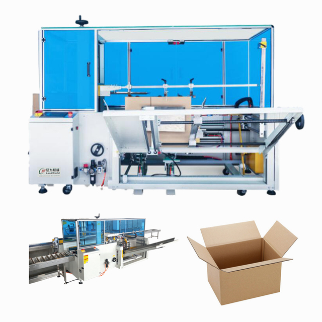 Leadworld High Intelligence Automatic Box Wrap Around Case Packer Machine Carton Packing Machine Box Sealing Machine