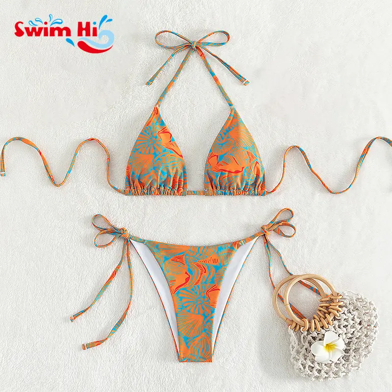 Groothandel 50 Moq High-End Badmode Fabrikant Op Maat Gemaakte Vrouwen Bikini Oem Service Dameskleding Volwassenen Micro Bikini